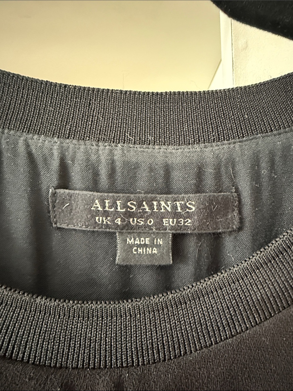 All Saints Black Asymmetrical Two-Piece Dress - Picture 2 of 6